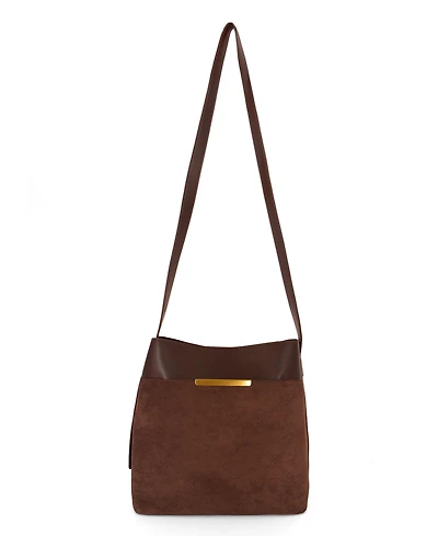 Like Dreams Midnight Quilted Suede Small Tote Bag