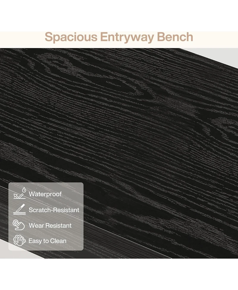 Tribesigns Farmhouse End of Bed Bench for Bedroom