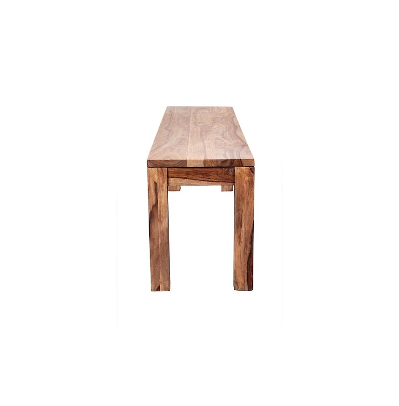 Porter Designs Urban Solid Sheesham Wood Dining Bench, Natural