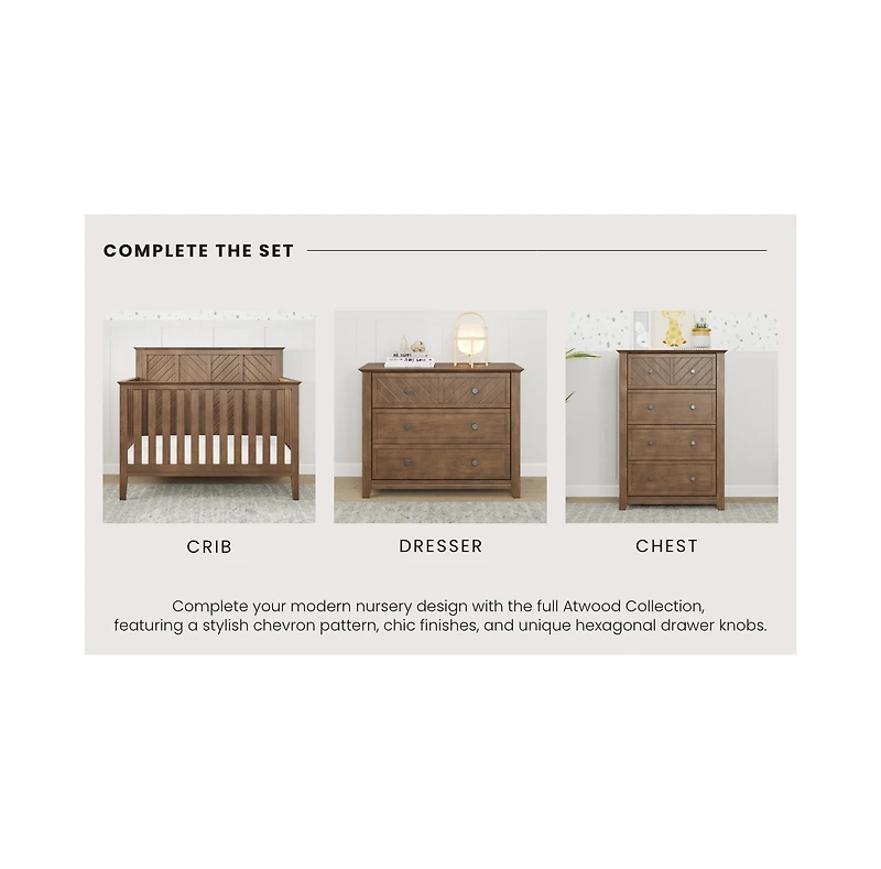 Child Craft Atwood 4-in-1 Convertible Crib