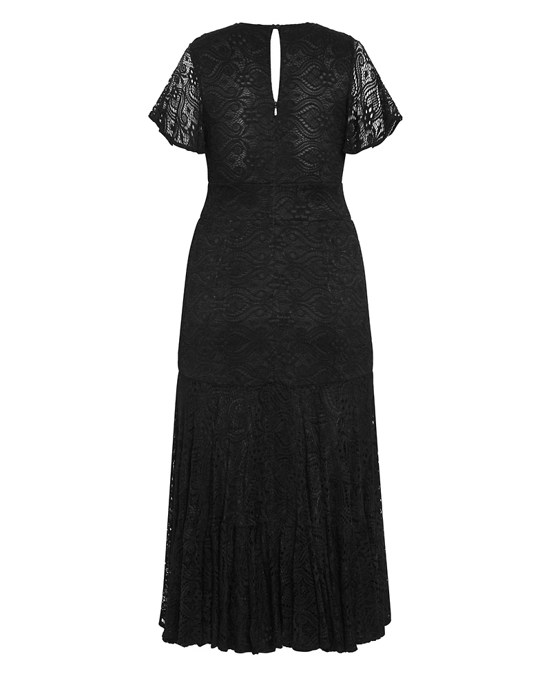 City Chic Women's Lace Christa Dress