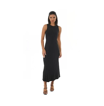 Bebe Women's Rib A-Line Maxi Dress