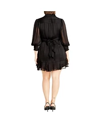 City Chic Women's Stripe Lover Dress