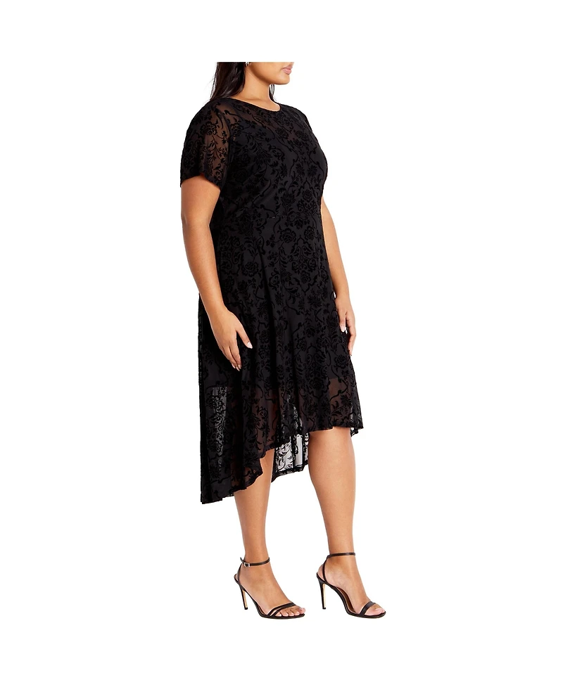 City Chic Women's Sienna Mesh Dress