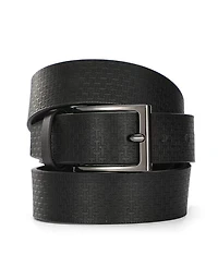 Ted Baker Men's All-Over Logo "T" Leather Belt