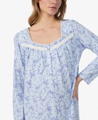 Eileen West Women's Long Sleeve Nightgown