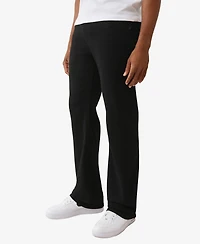 True Religion Men's Bootcut Warped Logo Flap Regular-Fit Jeans