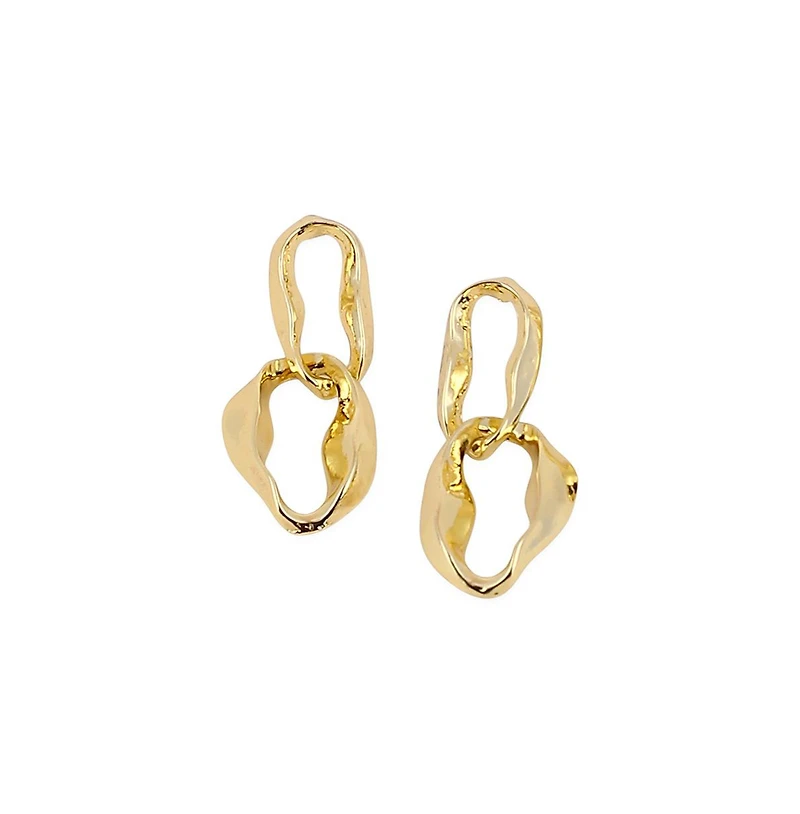 Women's The Hollow-Shell Drop Earrings - California Gold