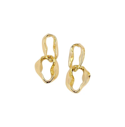 Women's The Hollow-Shell Drop Earrings - California Gold
