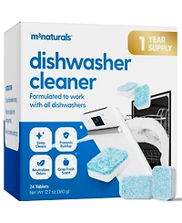 M3 Naturals Dishwasher Cleaner, Apple, 24ct