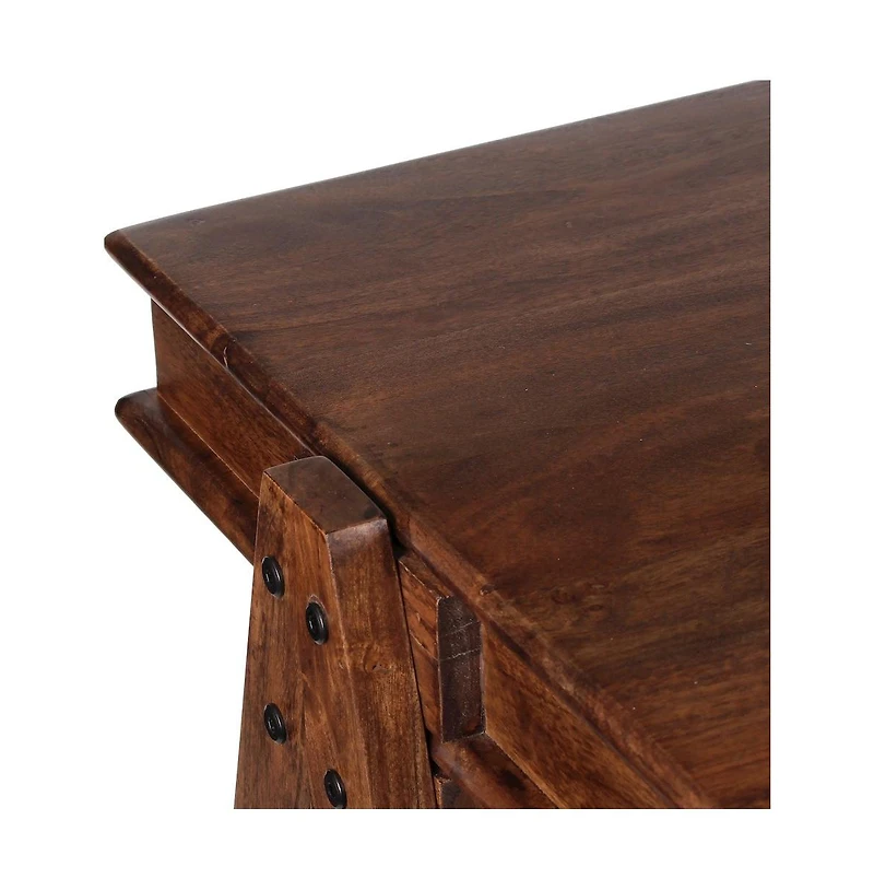 Porter Designs Portola Solid Acacia Wood Desk