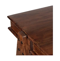 Porter Designs Portola Solid Acacia Wood Desk