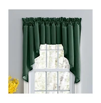 Ellis Stacey 3"Rod Pocket High Quality Fabric Solid Color Window Lined Swag Set 126"x36" Harvest