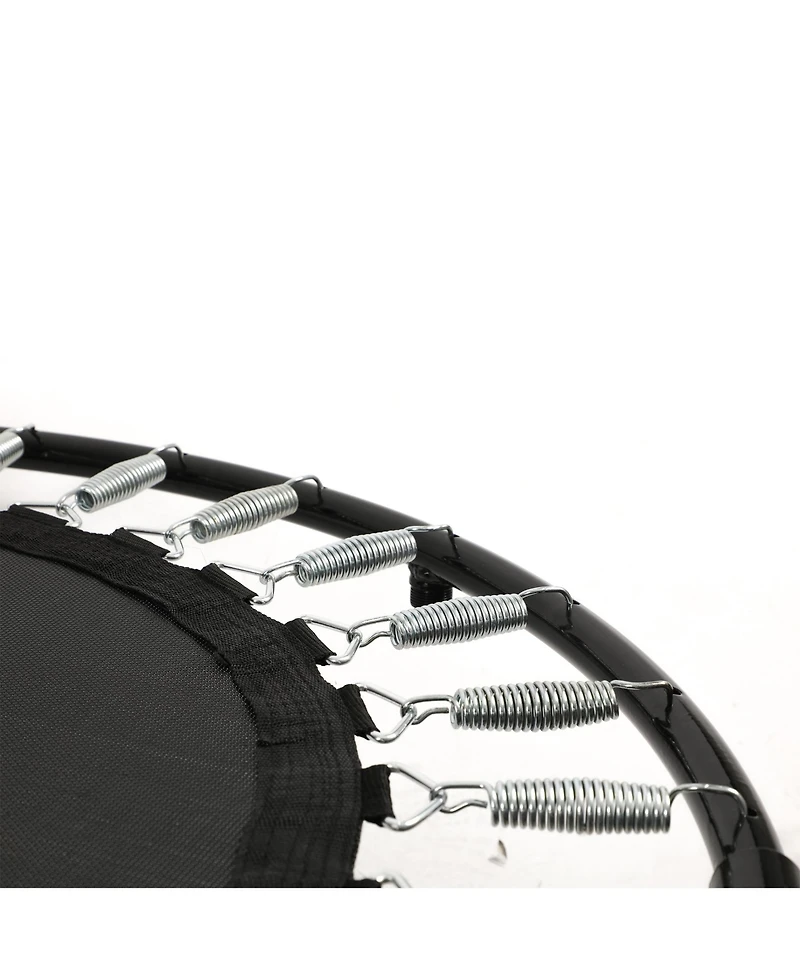 HolaHatha Foldable Mini Trampoline, 36" Round Portable Fitness Rebounder, Black