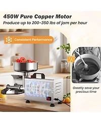 450W Electric Tomato Strainer Grade Stainless Steel Saucer Maker