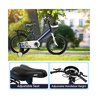 Artudatech 16" Kids Bike for Boys and Girls with auxiliary wheels & Rack