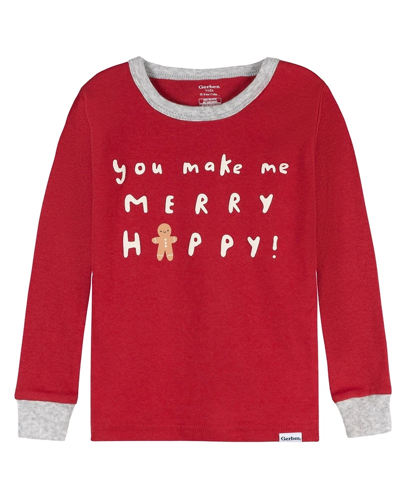 Gerber Toddler Neutral 2-Piece Snug Fitting Pajama Set