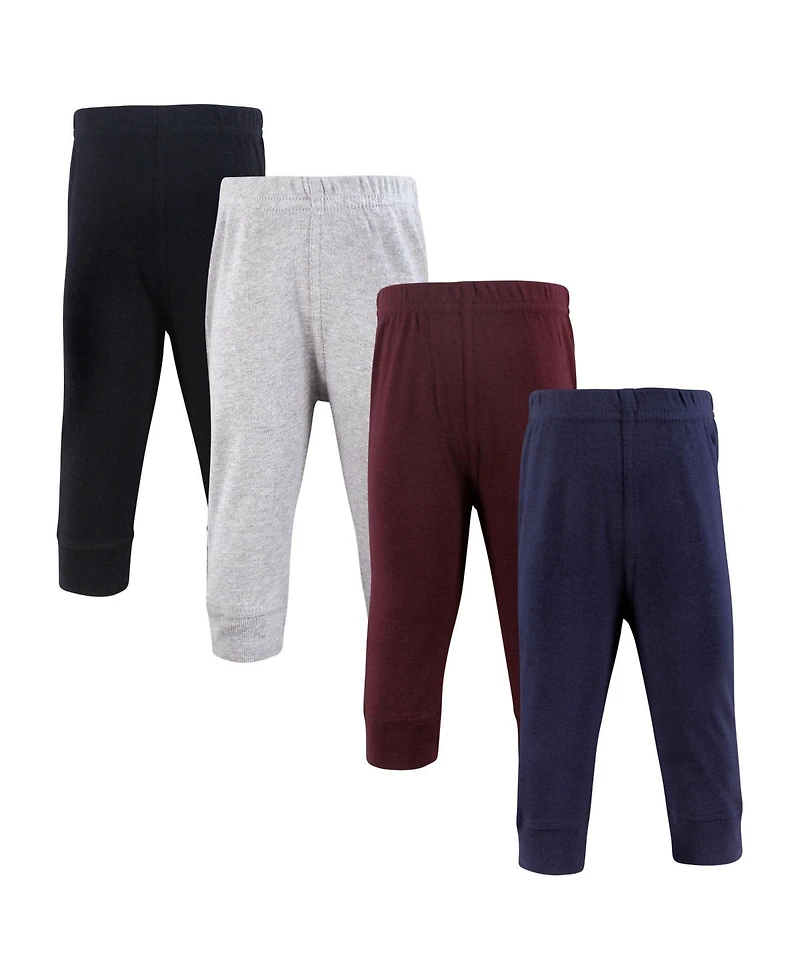 Hudson Baby Toddler Boys Hudson Hudson Cotton Pants and Leggings, Navy Burgundy Black