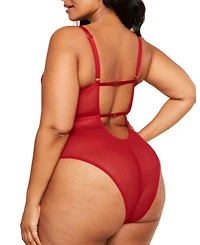 Adore Me Women's Rosie Crotchless Bodysuit Lingerie
