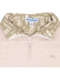 Tommy Bahama Big Boys Quarter-Zip Long Sleeve Knit Shirt