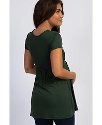 Pinkblush Maternity Draped Front Nursing Top