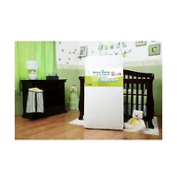 L.a. Baby Naturally Superior 2-in-1 Dual Sided Spring Crib & Toddler Mattress with Cotton Layers & Waterproof Cover