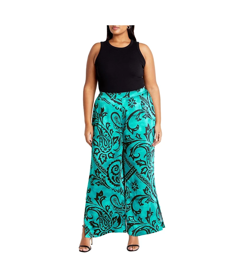 City Chic Women's Sienna Print Pant