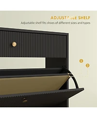 Shoe Cabinet for Entryway, Hallway, or Bedroom Storage