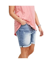 ellos Women's Denim Bermuda Shorts