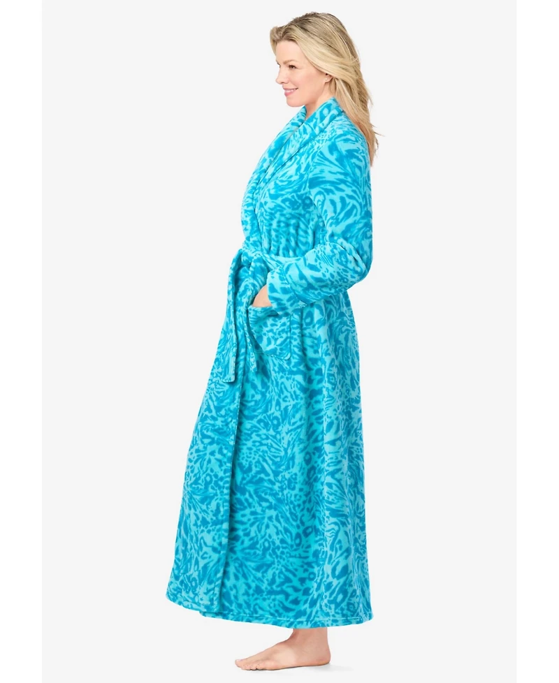 Dreams & Co. Plus Plush Wrap Robe