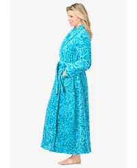 Dreams & Co. Plus Plush Wrap Robe