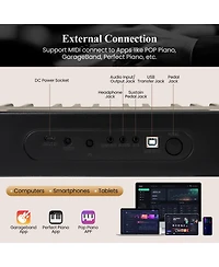 Mecale French Dream Audio Source with 88 Keys Velocity-Sensitive Piano Keyboard