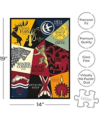Nmr Distribution Games of Thrones Mottos 500 Piece Jigsaw Puzzle