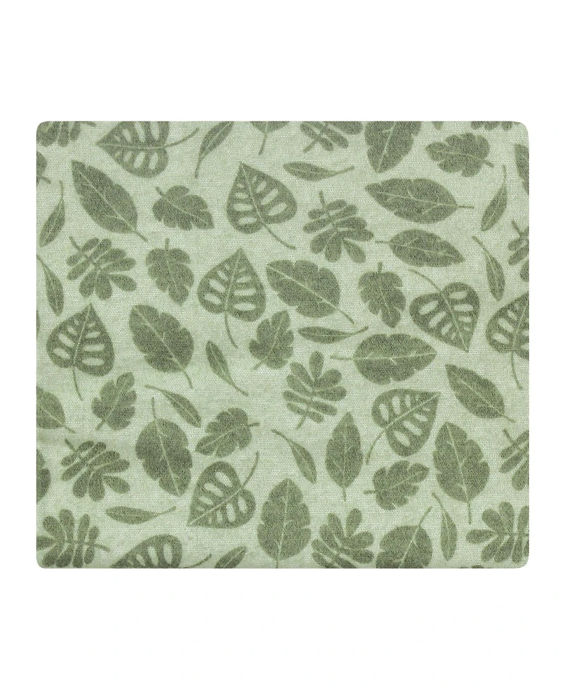 Hudson Baby Cotton Flannel Receiving Blankets 7-Pack Bundle, Wild Leaf Safari , One Size