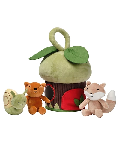 Lambs & Ivy Treehouse Soft Plush Interactive Play Set with Stuffed Animal Toys