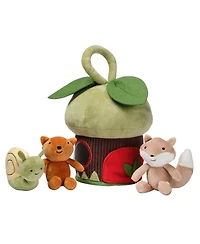 Lambs & Ivy Treehouse Soft Plush Interactive Play Set with Stuffed Animal Toys