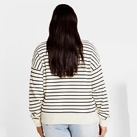 City Chic Plus Stripe Lilia Sweater
