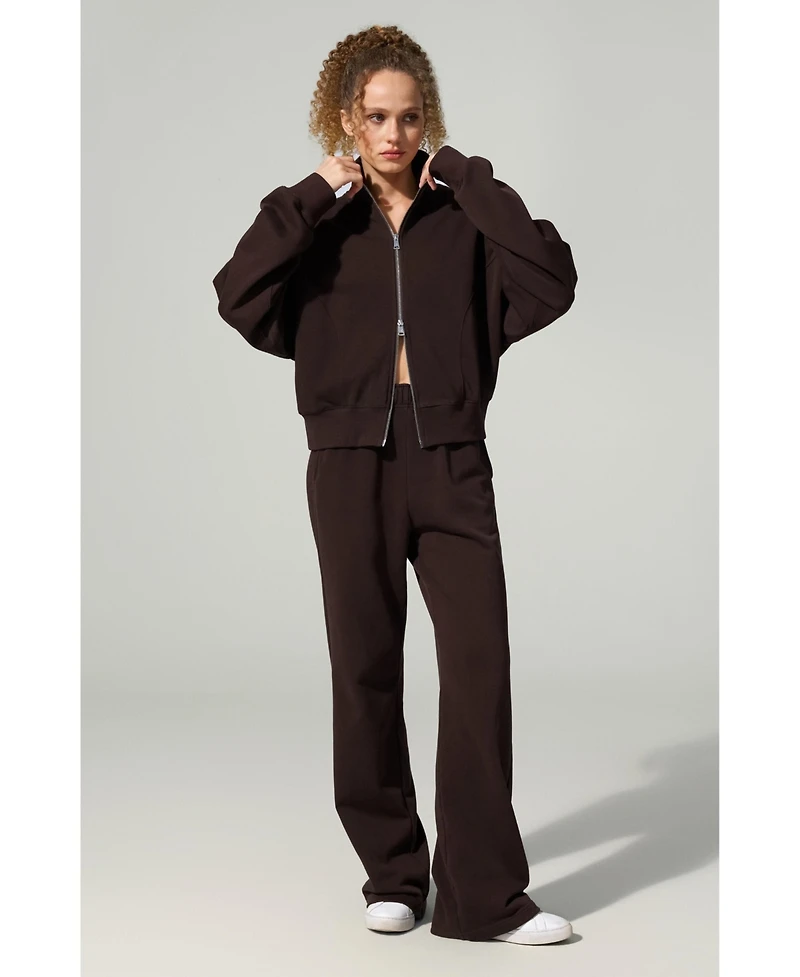 Lilysilk Silkerry Oversized Heirloom '89 Zip Stand Collar Jacket