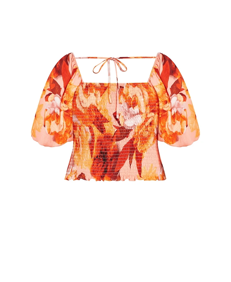 City Chic Women's Ruffled Top