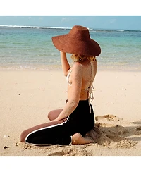 Brunna.co Riri Straw Hat in Burnt Sienna