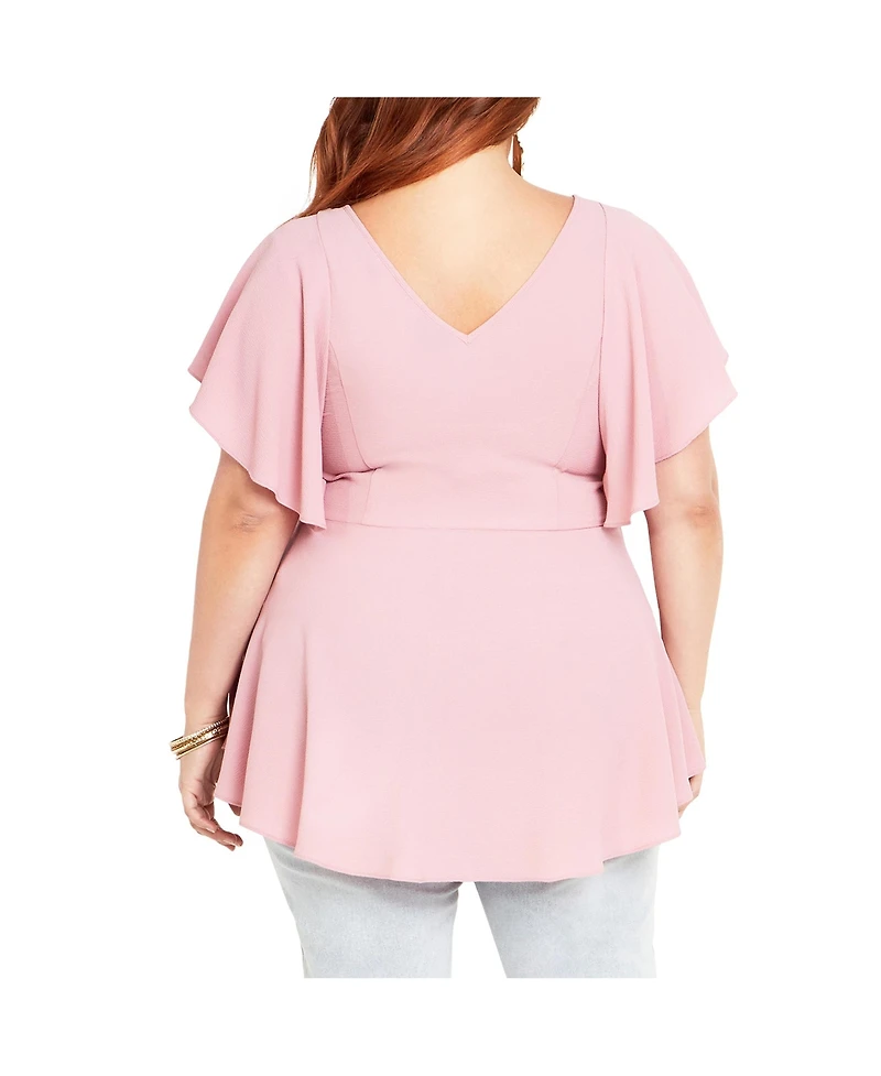 City Chic Women's Romantic Mood Top