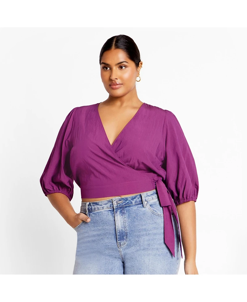 City Chic Women's Tie Kiki Top