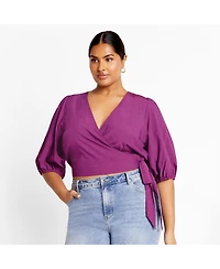 City Chic Women's Tie Kiki Top