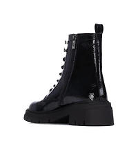 Women's Patent Leather Combat Booties By Xti