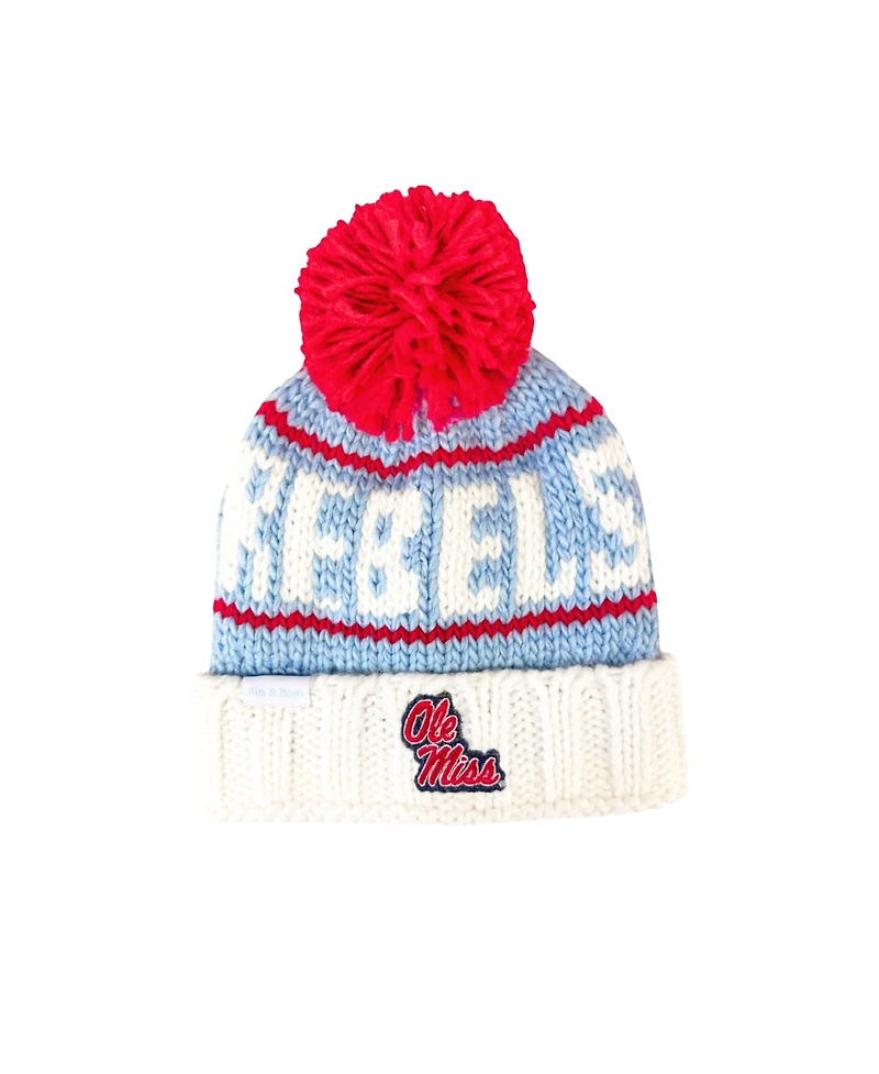 Bits & Bows Kids Unisex Ole Miss Bobble Hat