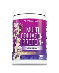 Vitauthority Us Vita Multi Collagen Protein+ Vanilla 267g Tub (30 srv)