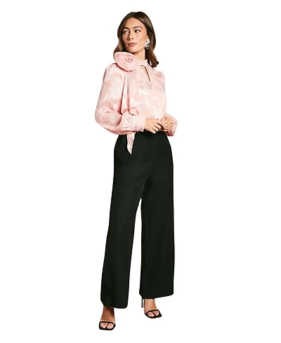 Coast Women's Satin Jacquard Corsage 2 1 Jumpsuit