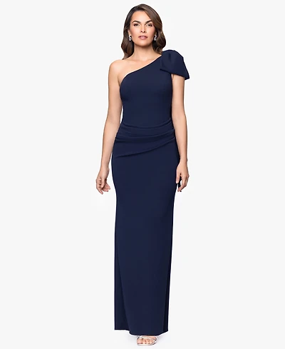 Betsy & Adam Women's One-Shoulder Dress
