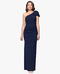 Betsy & Adam Women's One-Shoulder Dress