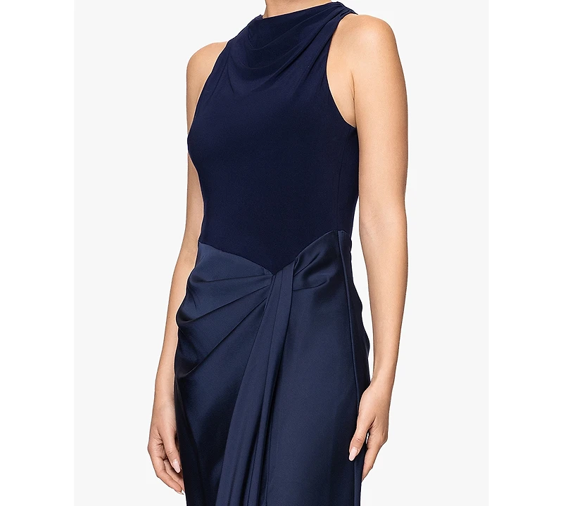 Betsy & Adam Women's Cowl Neck Dress